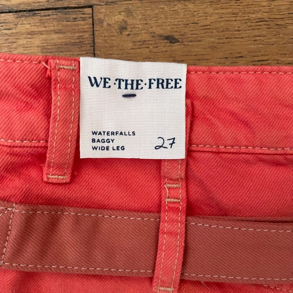 NWT - Free people / We the Free Waterfalls Baggy Wide Leg Utility Jeans - Picture 9 of 11